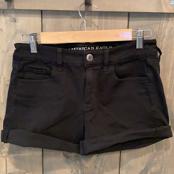 American Eagle Outfitters Pants - American Eagle Outfitters black denim shorts